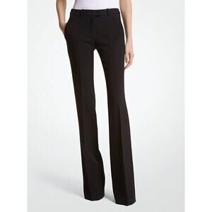 Michael Kors Haylee Double Crepe Sablé Flared Women Trousers ‎ Size 14